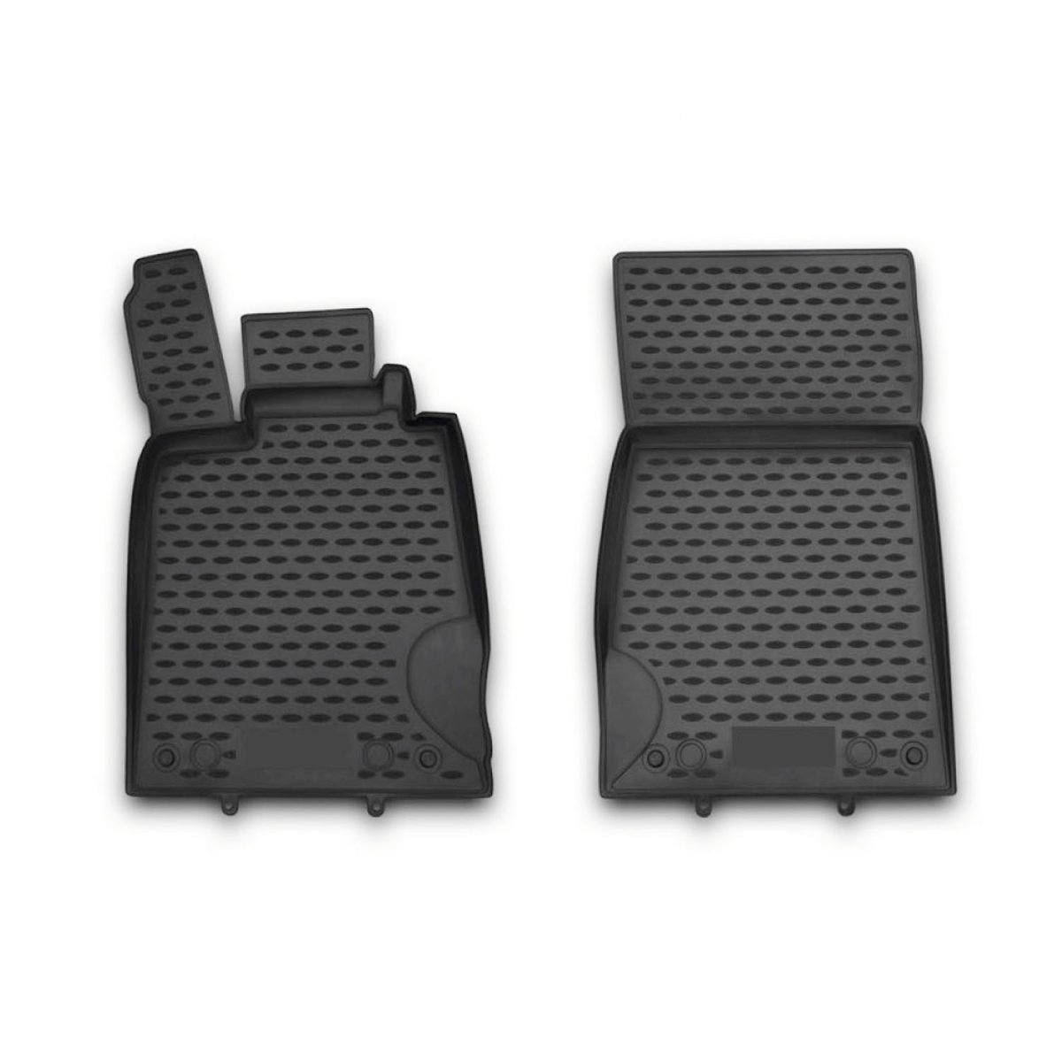 Mercedes SL Class Floor Mats - Omac - Rubber TPE, 2 Pcs - Black - 2003-2012 Mercedes SL Class Floor Mats - Omac - Rubber TPE, 2 Pcs - Black - 2003-2012